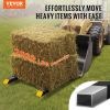 VEVOR Pallet Forks, 2000 lbs Tractor Bucket Forks, 60" Total Length Clamp on Pallet Forks with Adjustable Stabilizer bar