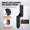 VEVOR Fence Post Anchor Repair Kit, 6 Pack Inner Diameter 3.5 x3.5 Inches Heavy Duty Steel Fence Post Support Stakes