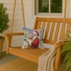 Cockapoo with Santa Claus Throw Pillow Decorative Indoor Outdoor Accent Cushion for Couch, Bed or Patio, 14Hx14W