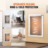 VEVOR Pet Door for Door with Lock and Magnetic Flap System Aluminum Frame M