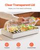 Countertop Food Serving Display Container, 1 x 1 Pan Stainless Steel Food Serving Tray