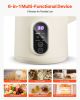 6-in-1 Nut Milk Maker, 20 oz Soy Milk Maker Machine with 6 Blades, for Homemade Oat, Nut, Soy, Juice