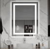 Triple Color Temperature/LED/RGB Smart Touch Control Bathroom Mirror with Tempered Glass, Adjustable Light, Fog & Shatterproof, Memory Function