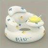 "Developmental Baby Seat – BPA-Free Plastic with Washable Pad – White"