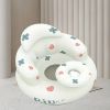 "Developmental Baby Seat – BPA-Free Plastic with Washable Pad – White"