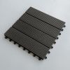 One box of 11 pieces, 300 * 300 * 22mm per piece Outdoor garden floor tiles Pool wood plastic DIY buckle splicing wpc